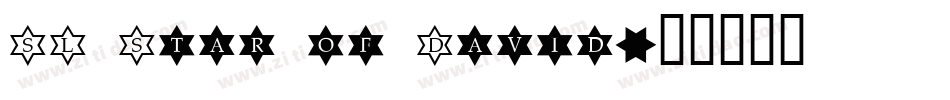 SL Star of David字体转换